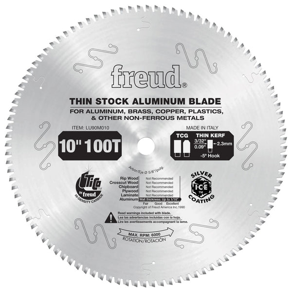 Freud 10" x 100T Thin Stock Non-Ferrous Metal Blade