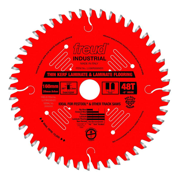 Freud 160 mm x 48T Thin Kerf Double Sided Laminate/Melamine Blade