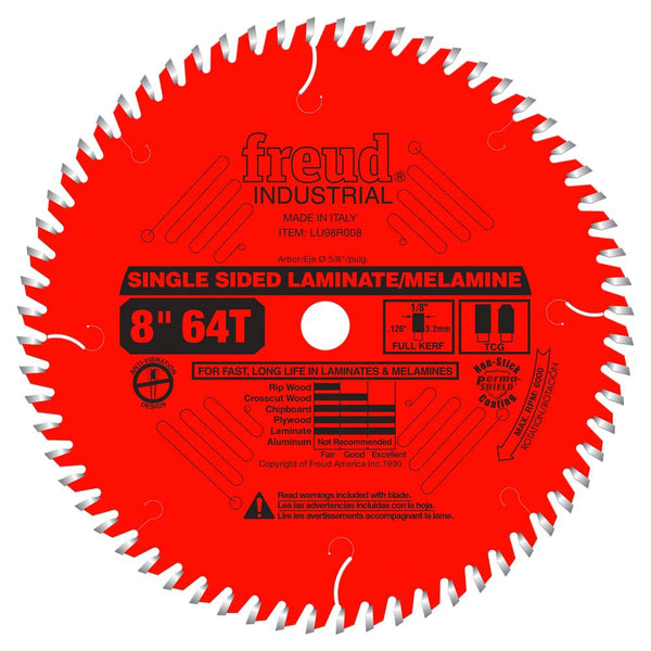 Freud 8" x 64T Single-Sided Laminate/Melamine Blade