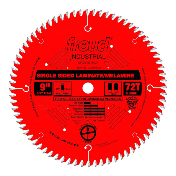 Freud 9" x 72T Single-Sided Laminate/Melamine Blade