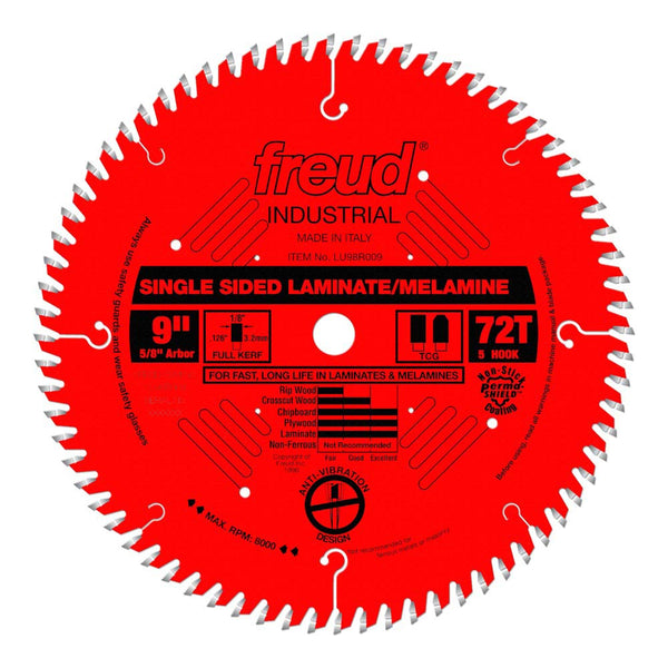 Freud 9" x 72T Single-Sided Laminate/Melamine Blade