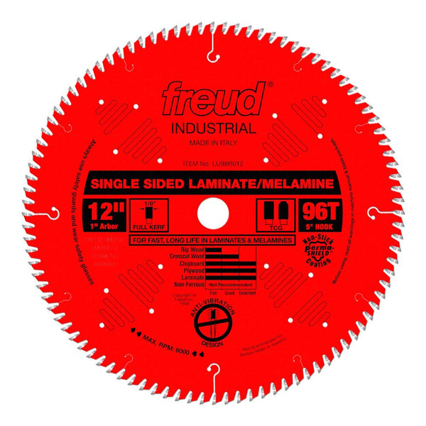 Freud 12" x 96T Single-Sided Laminate/Melamine Blade