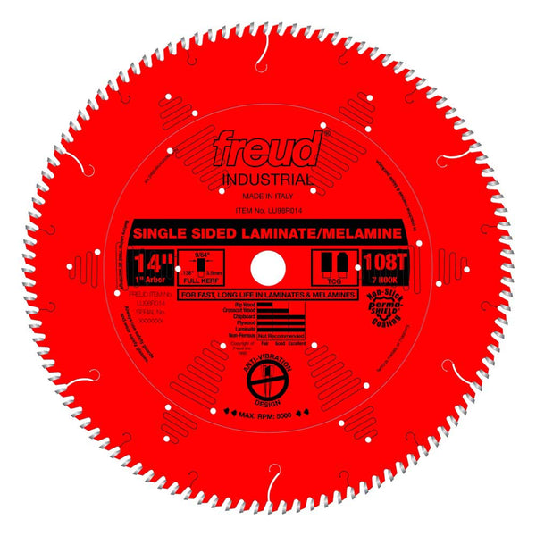 Freud 14" x 108T Single-Sided Laminate/Melamine Blade