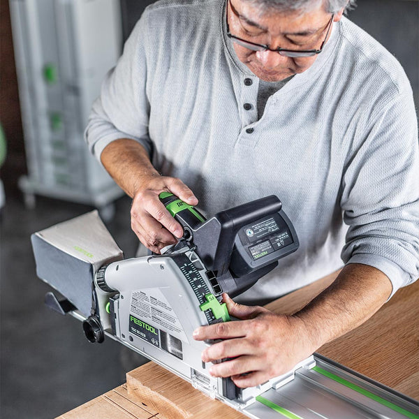 Festool Cordless Track Saw TSC 55 K Plus (Guide Rail Not Included)