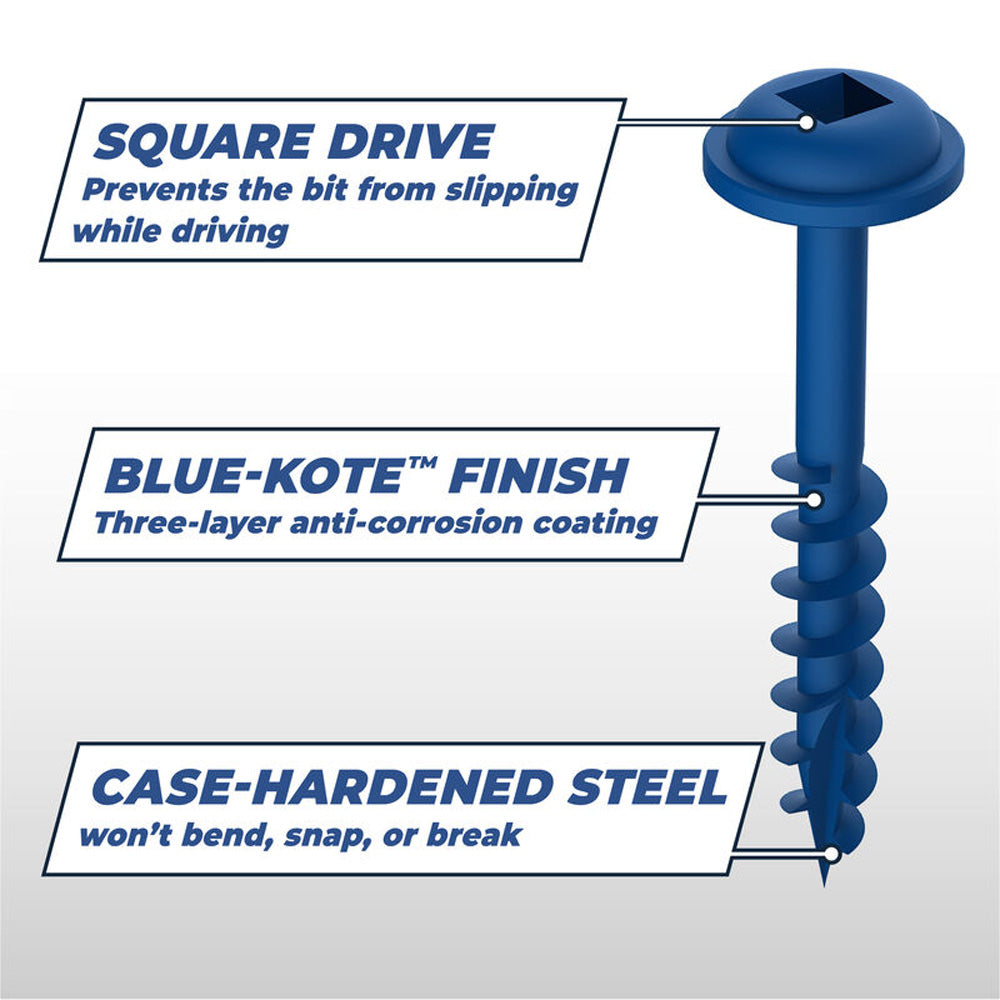 Kreg Pocket Hole Screws - Blue-Kote