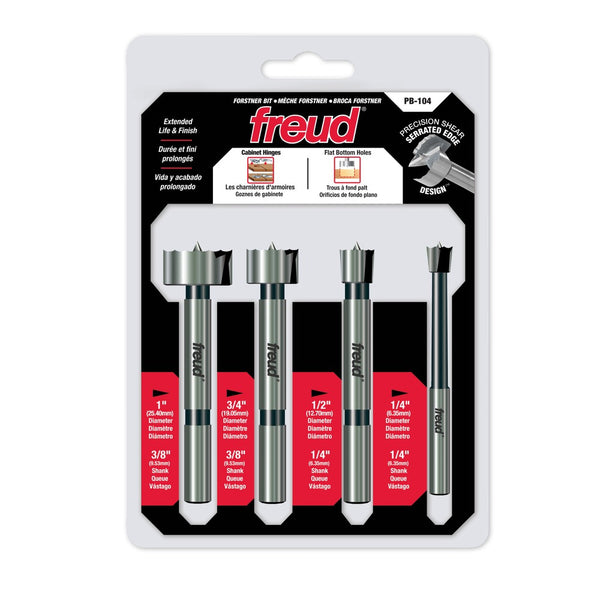 Freud 4-Piece Forstner Bit Set