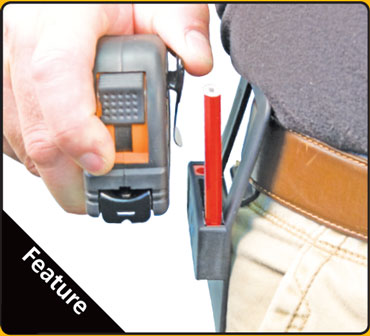 Pro Carpenter Professional Tape Measure Lever action belt clip