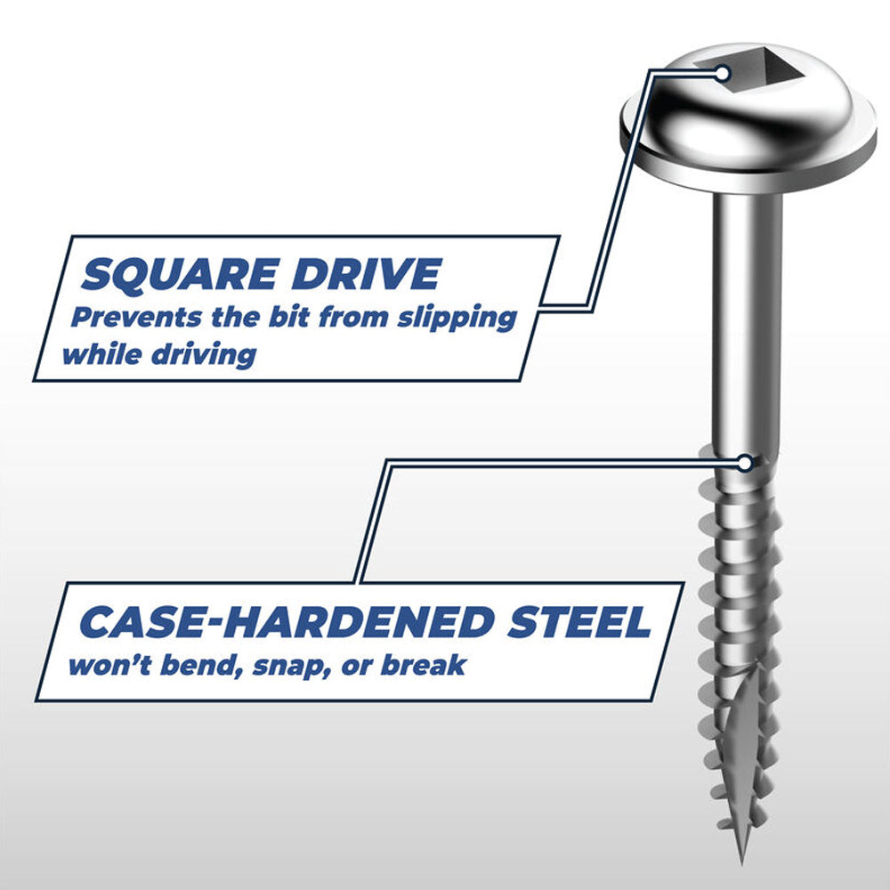 Kreg Pocket Hole Screws - Stainless Steel