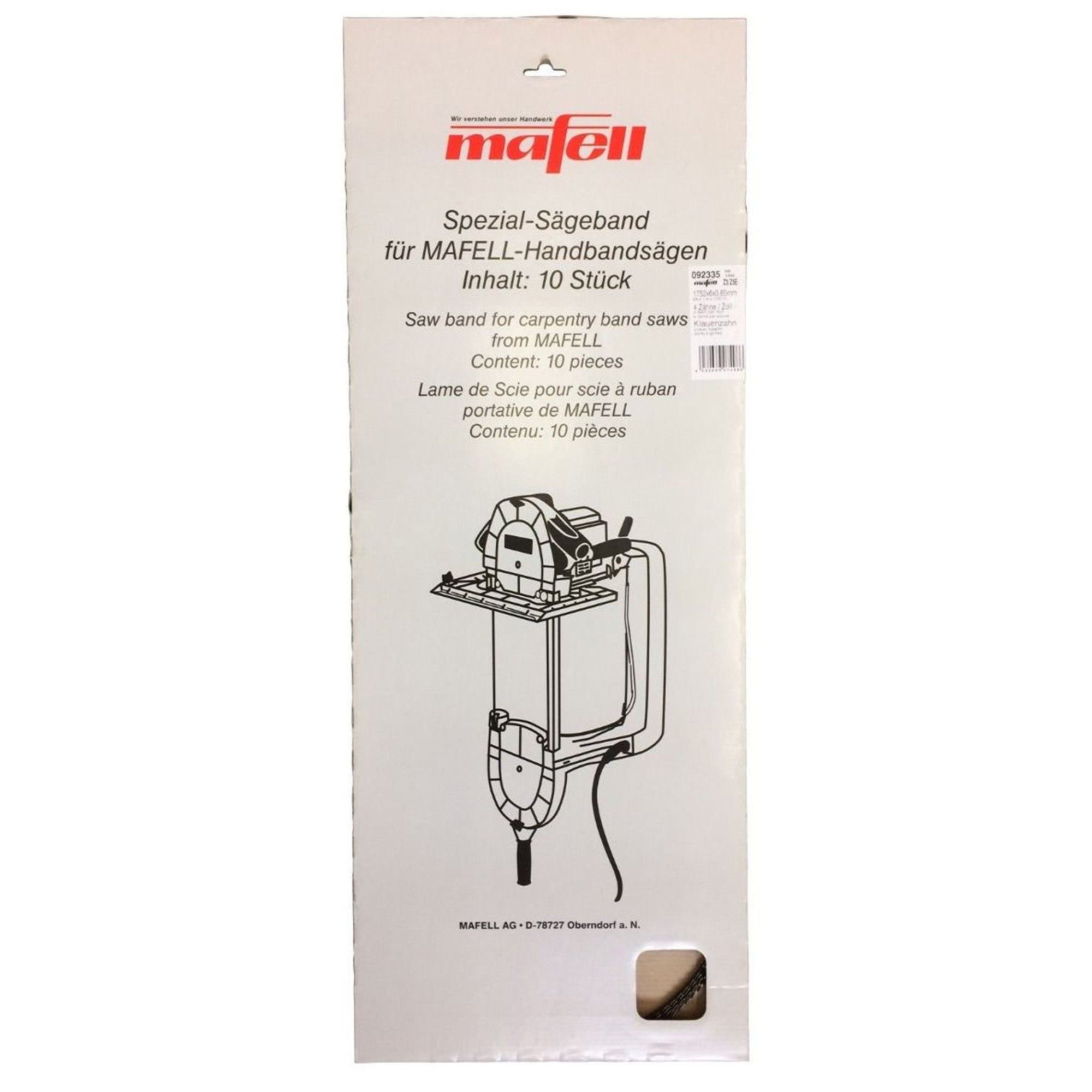 Mafell Tight Radius-Cutting Band Saw Blades (10 Pack)
