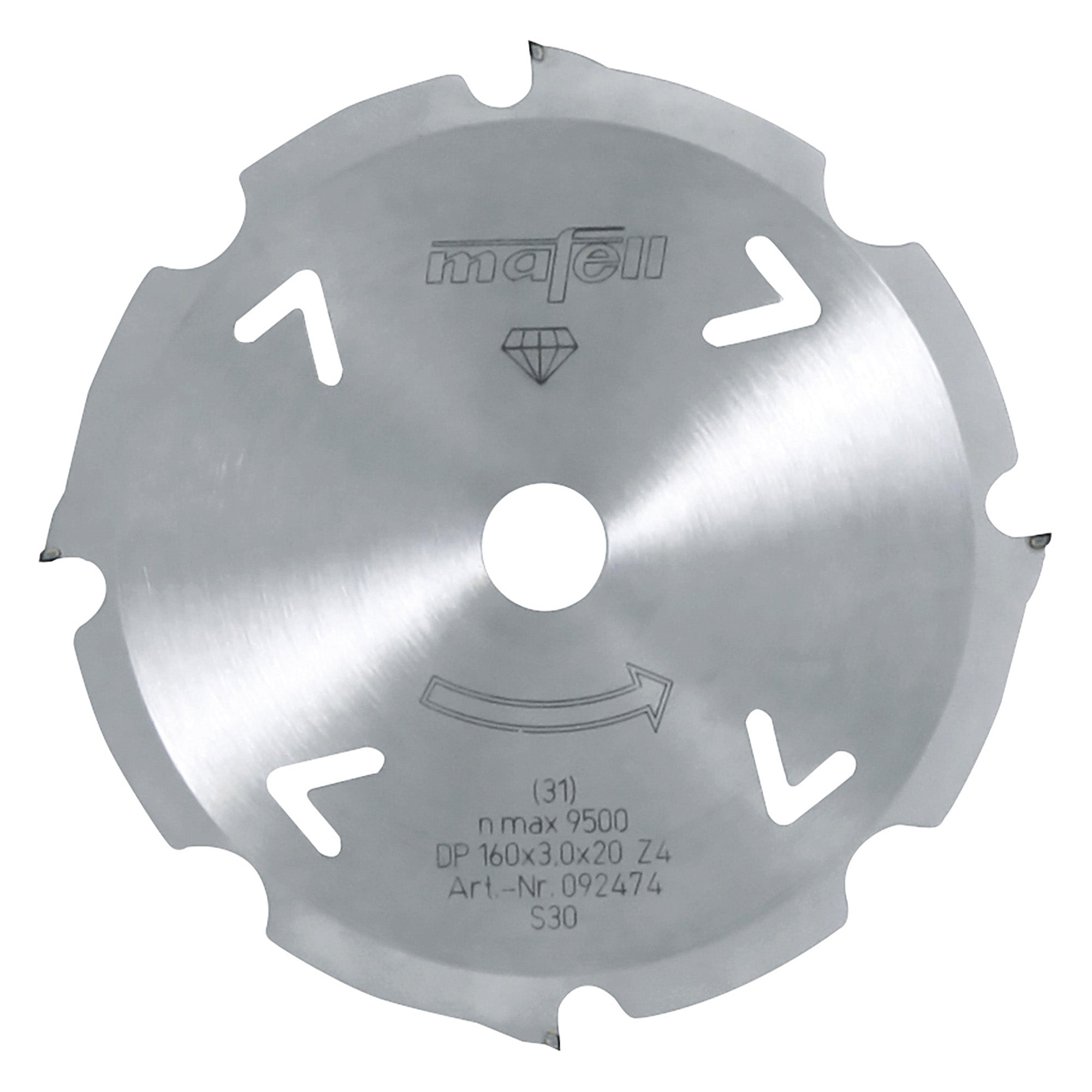 Mafell Cement-Cutting Diamond Saw Blade 160mm x 4T