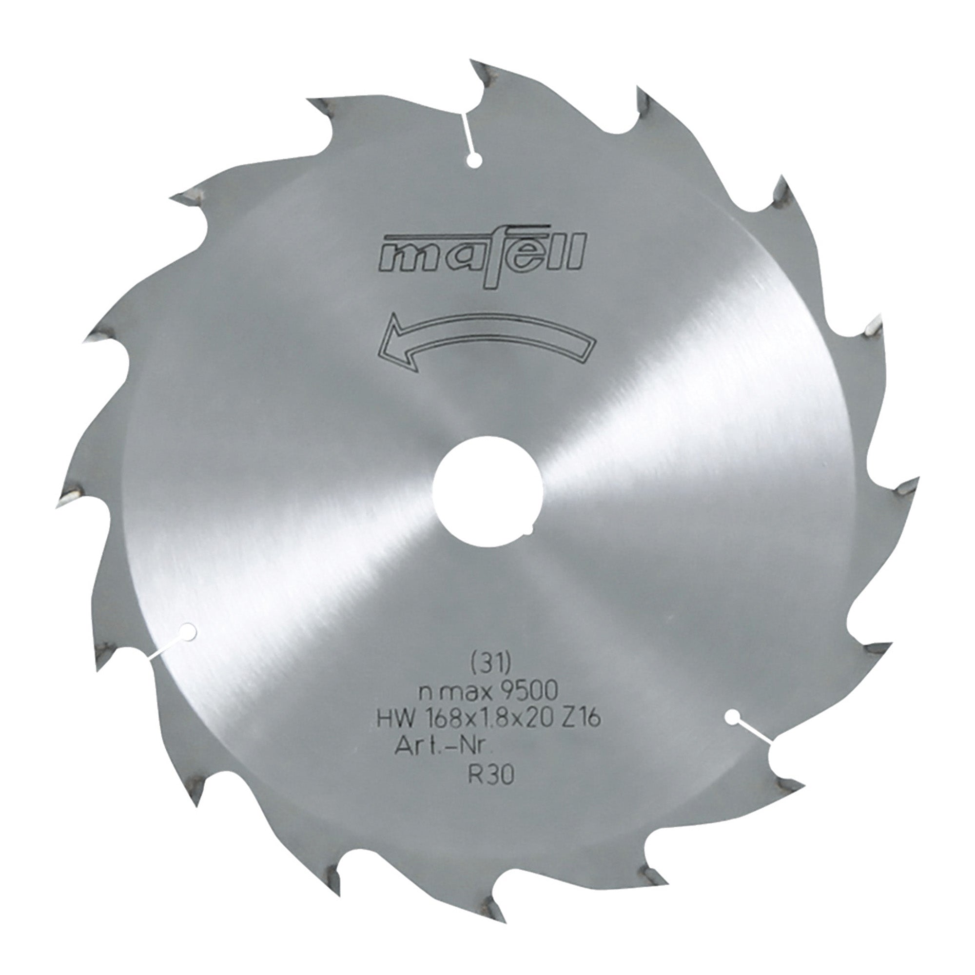 Mafell TCT Ripping Carbide Saw Blade 168mm x 16T (1.8mm Kerf)