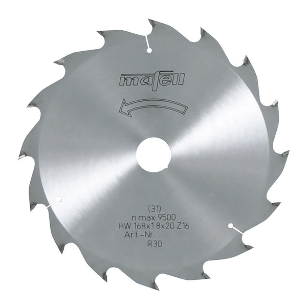 Mafell TCT Ripping Carbide Saw Blade 168mm x 16T (1.8mm Kerf)