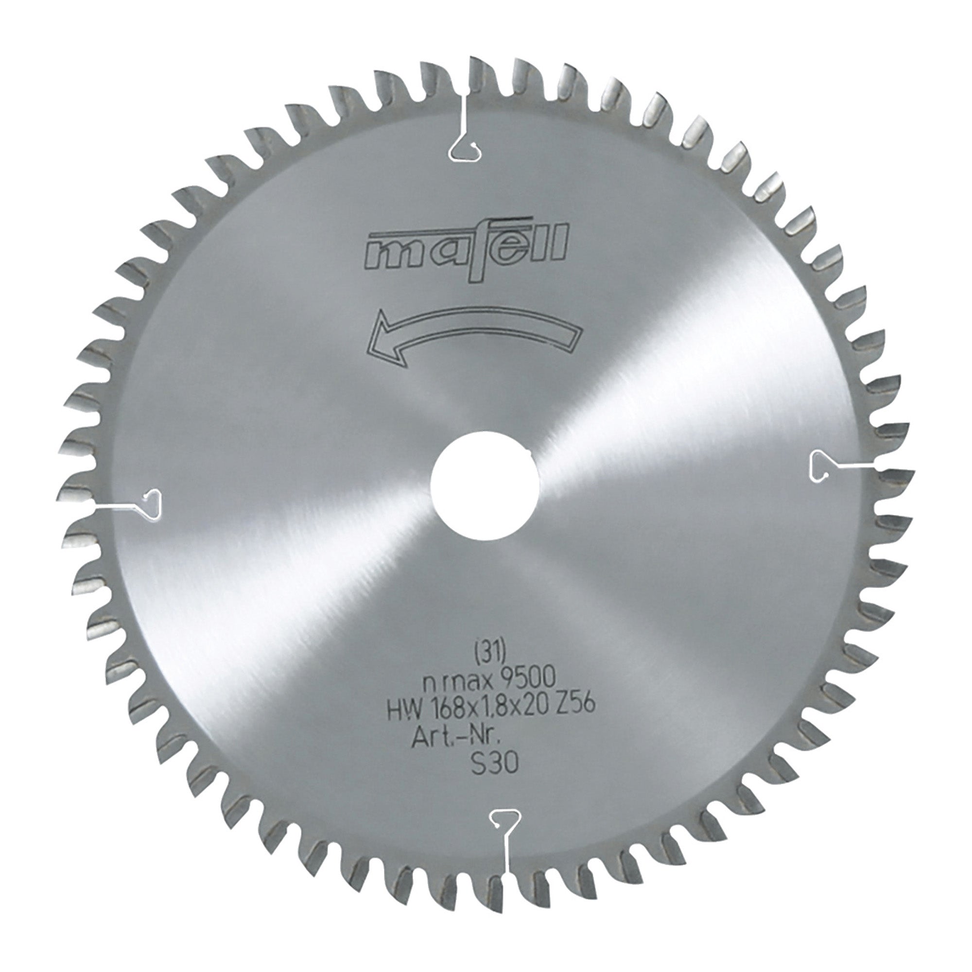 Mafell TCT Fine-Cutting Carbide Saw Blade 168mm x 56T (1.8mm Kerf)