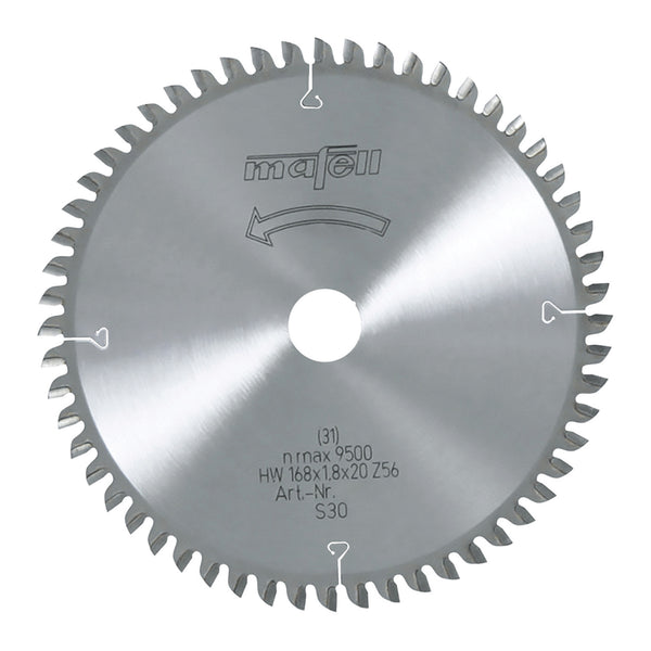 Mafell TCT Fine-Cutting Carbide Saw Blade 168mm x 56T (1.8mm Kerf)