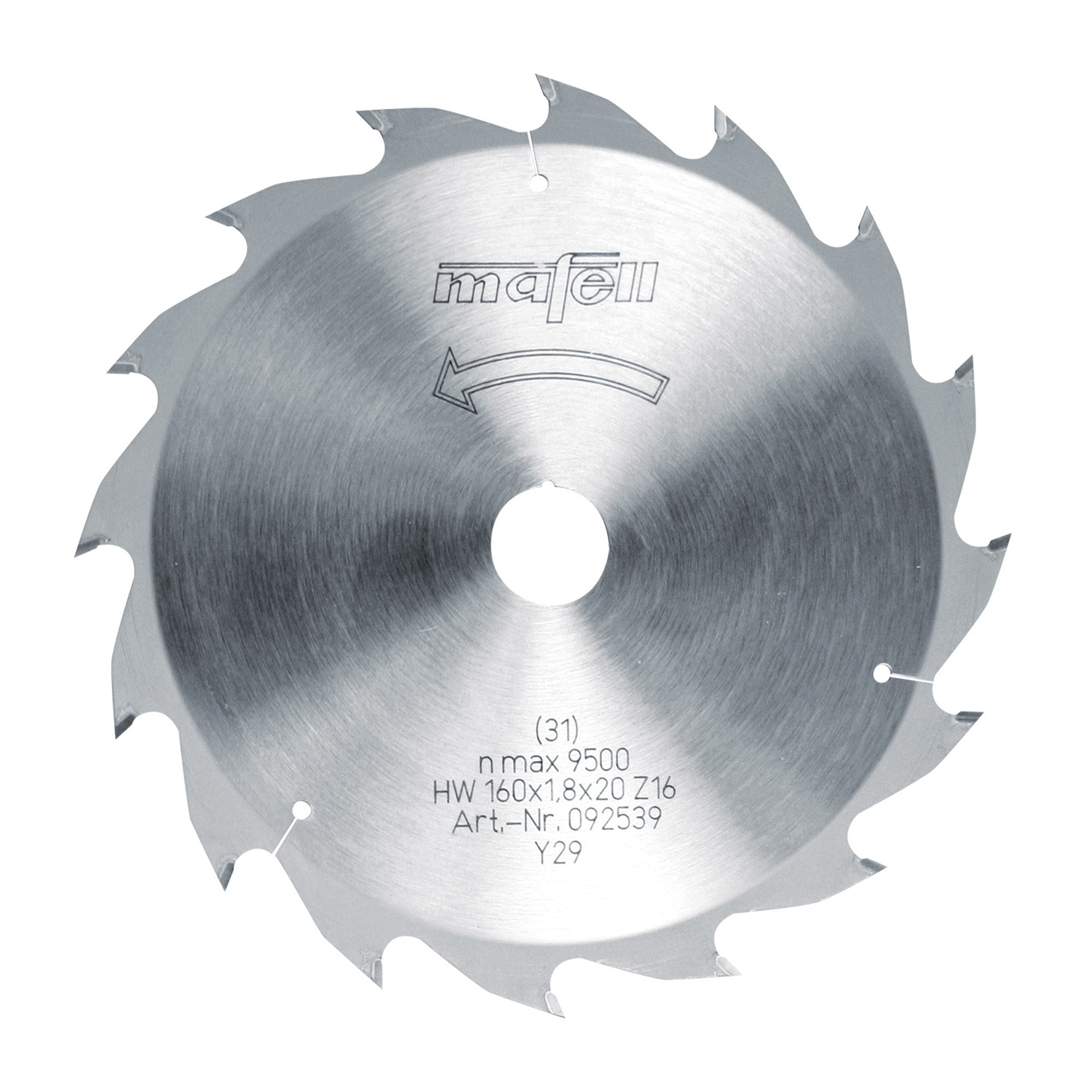 Mafell TCT Ripping Carbide Saw Blade 160mm x 16T (1.8mm Kerf)