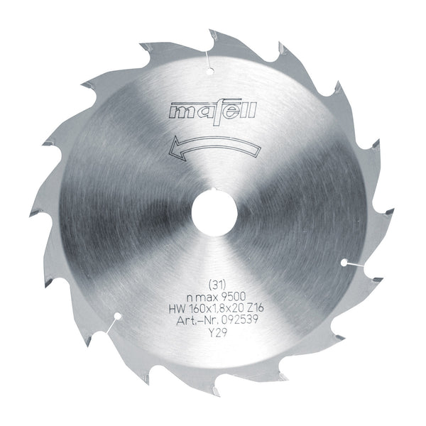 Mafell TCT Ripping Carbide Saw Blade 160mm x 16T (1.8mm Kerf)