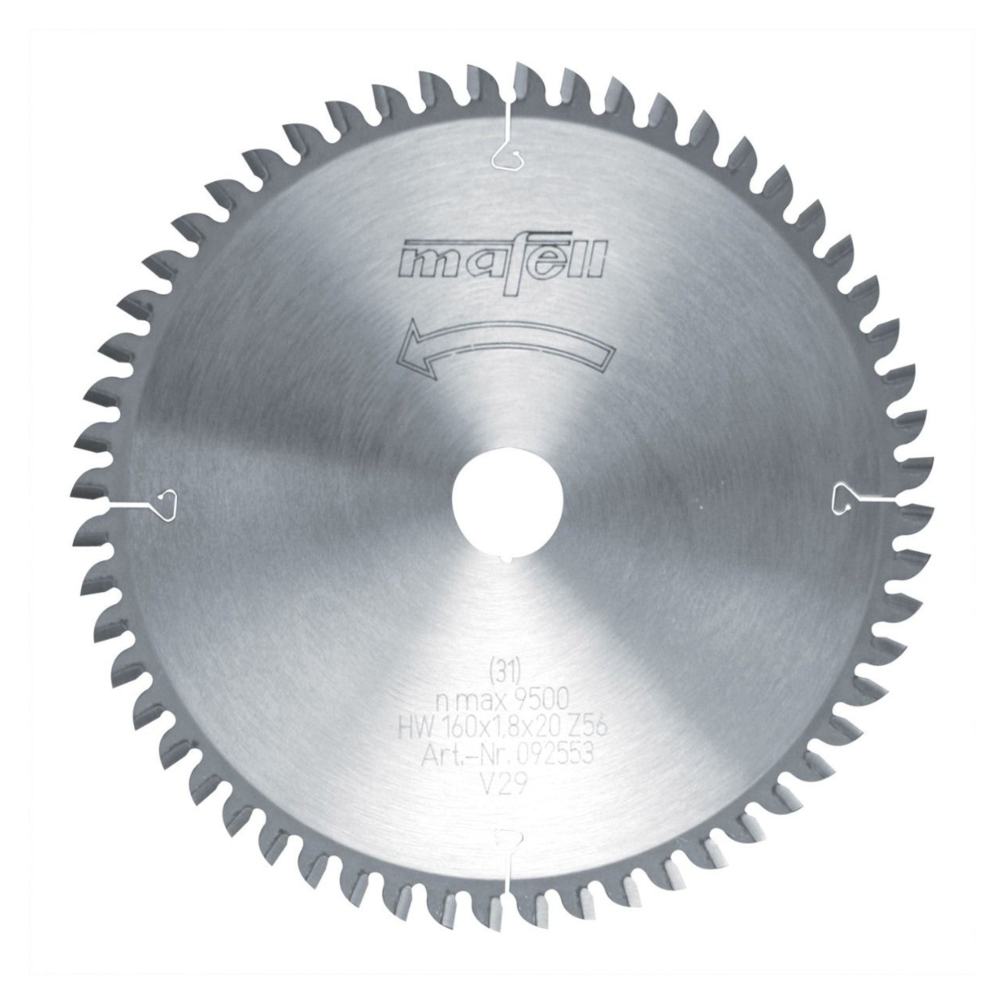 Mafell TCT Laminate-Cutting Saw Blade 160mm x 56T (1.8mm Kerf)
