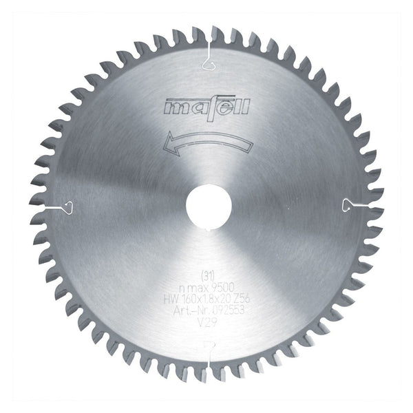 Mafell TCT Laminate-Cutting Saw Blade 160mm x 56T (1.8mm Kerf)