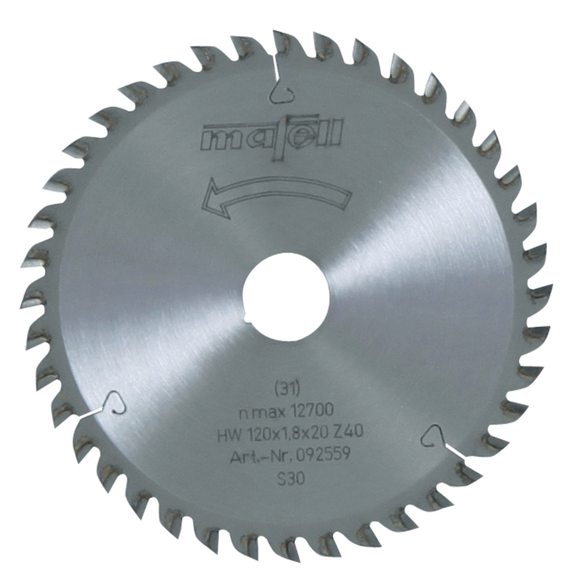 Mafell TCT Fine-Cutting Carbide Saw Blade 120mm x 40T (1.8mm Kerf)