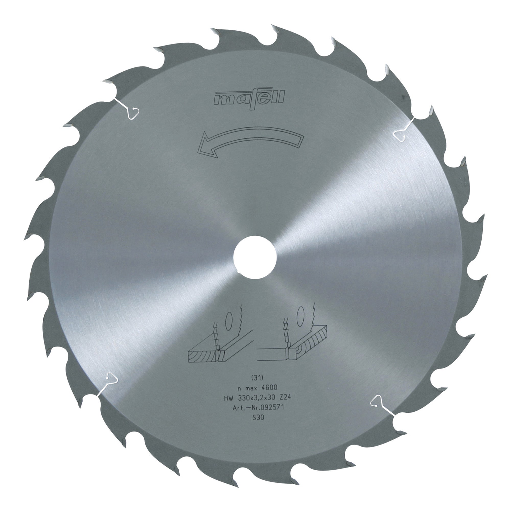 Mafell TCT Ripping Carbide Saw Blade 24T for MKS 130Ec
