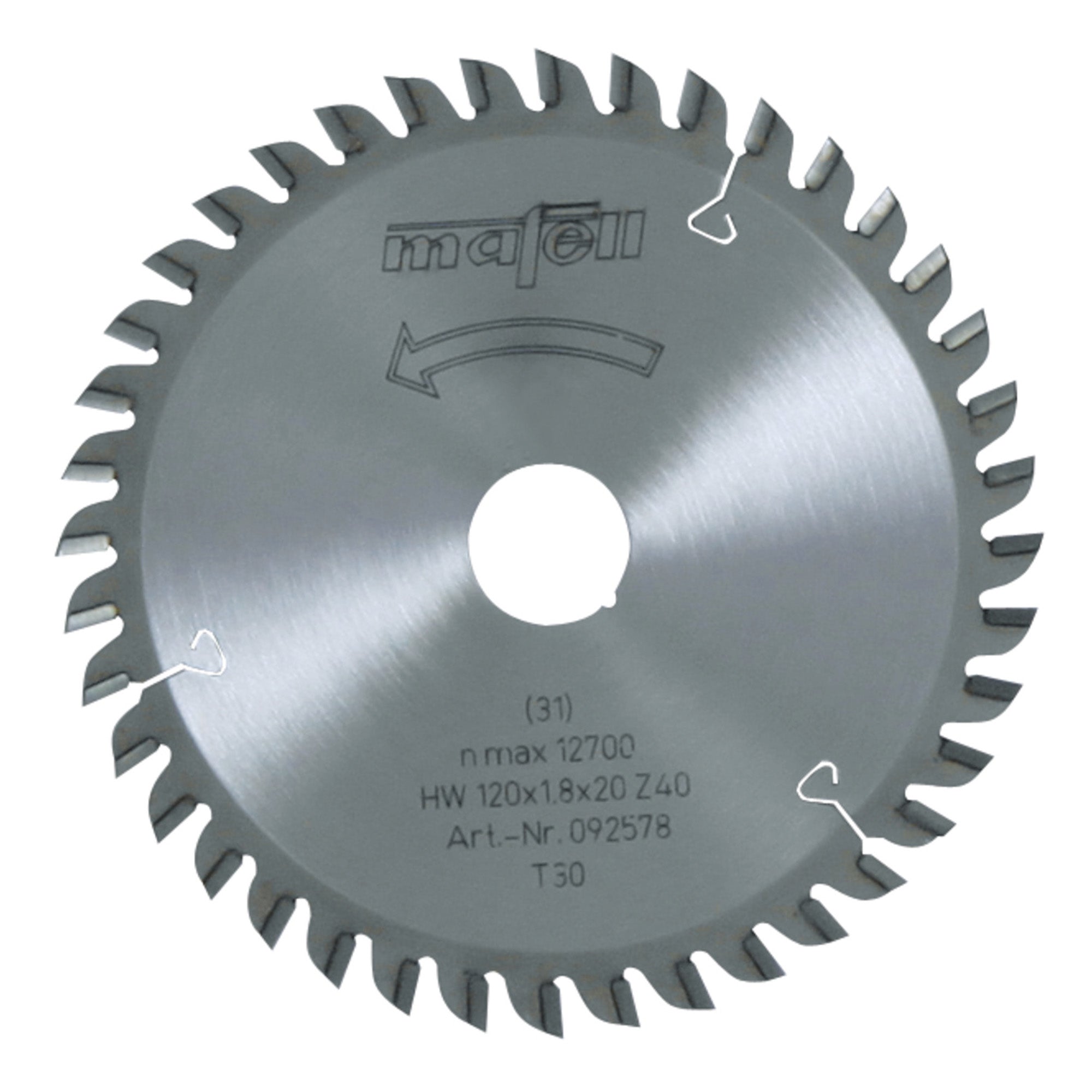 Mafell TCT Laminate-Cutting Saw Blade 120mm x 40T (1.8mm Kerf)