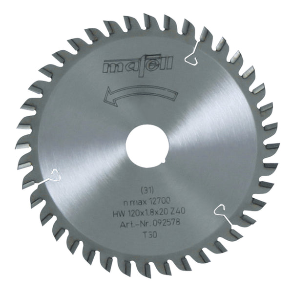 Mafell TCT Laminate-Cutting Saw Blade 120mm x 40T (1.8mm Kerf)