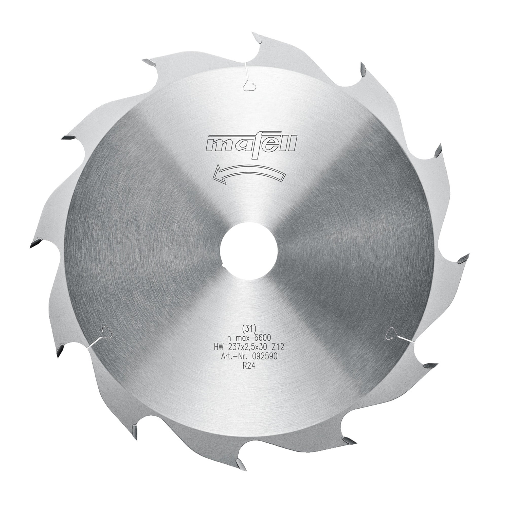 Mafell TCT Ripping Carbide Saw Blade 237mm x 12T (2.5mm Kerf)