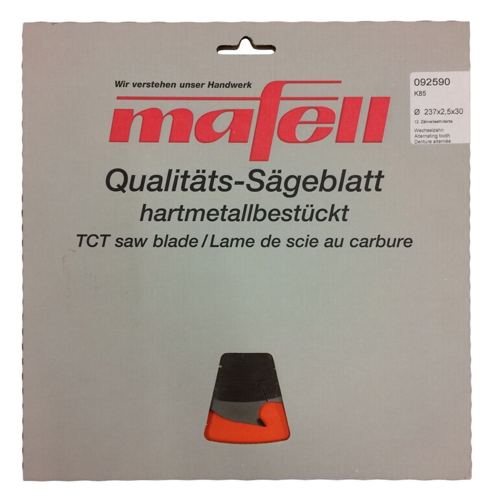 Mafell TCT Ripping Carbide Saw Blade 237mm x 12T (2.5mm Kerf)
