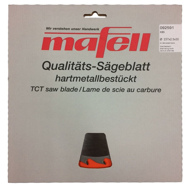 Mafell TCT Cross-Cutting Carbide Saw Blade 237mm x 24T (2.5mm Kerf)