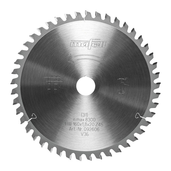 Mafell Decorative Laminate-Cutting Saw Blade 160mm x 46T (1.8mm Kerf)