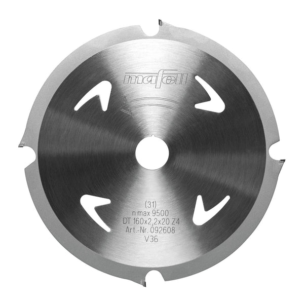 Mafell Thin Kerf Diamond Saw Blade for Abrasive Materials 160mm x 4T (2.2mm Kerf)