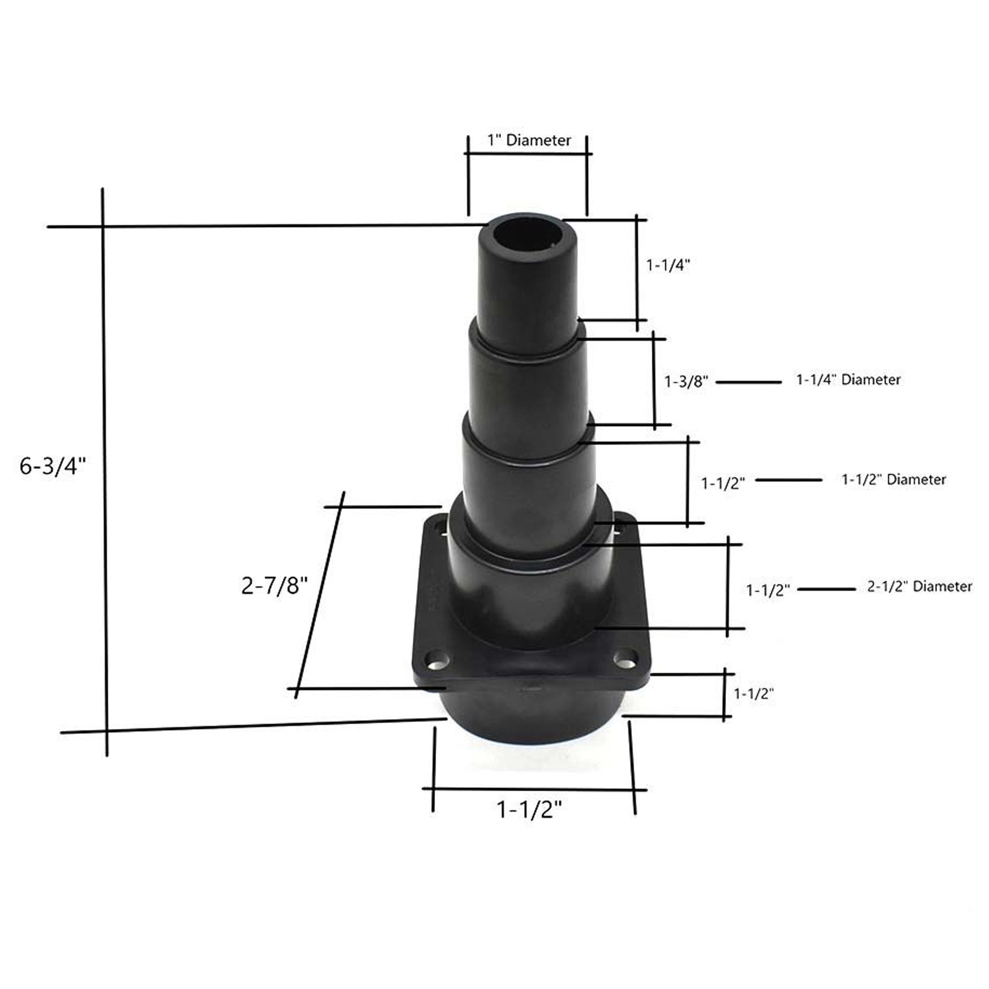 Big Horn Stepped Hose Adapter 2-1/2