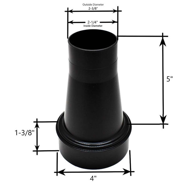 Big Horn 4" x 2-1/4" Wet/Dry Vacuum Cleaner Adapter