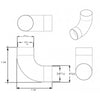 Big Horn 90° Elbow 4"