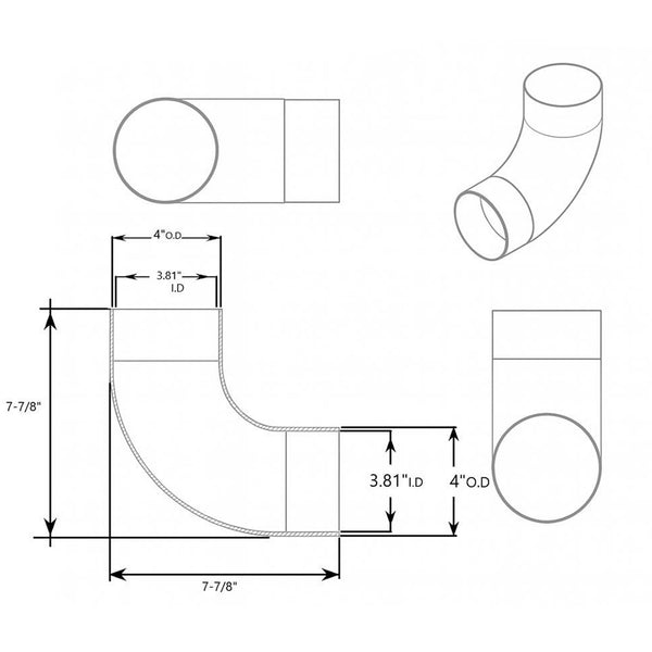 Big Horn 90° Elbow 4"