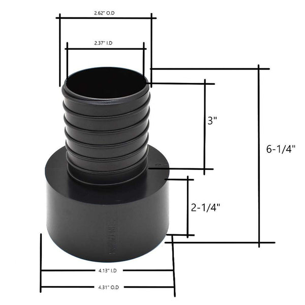 Big Horn Quick Adapter 4" x 2-12"