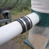 Big Horn Rubber Connecting Tube with Stainless Steel Hose Clamp 4"