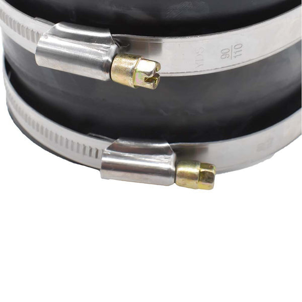 Big Horn Rubber Connecting Tube with Stainless Steel Hose Clamp 4"