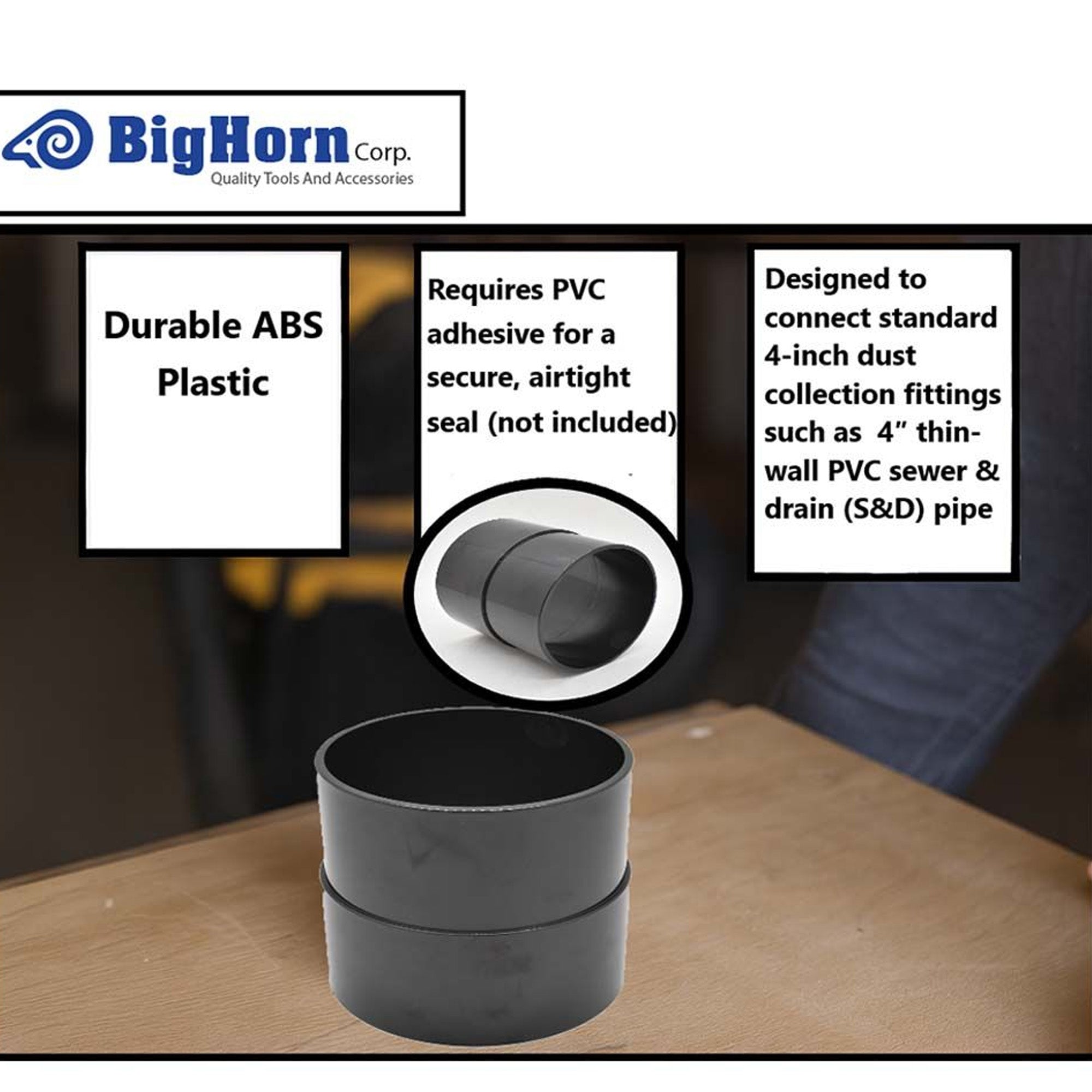 Big Horn PVC Pipe Adapter 4