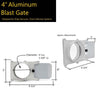 Big Horn Self-Cleaning Aluminum Blast Gate 4"