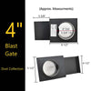 Big Horn Plastic Blast Gate 4"