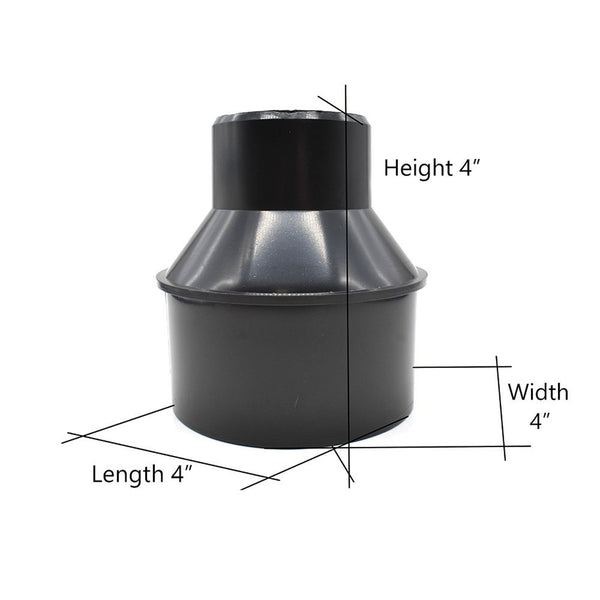 Big Horn Dust Collection Reducer 4" to 2-1/2"