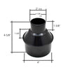 Big Horn Dust Collection Reducer 4" to 2"