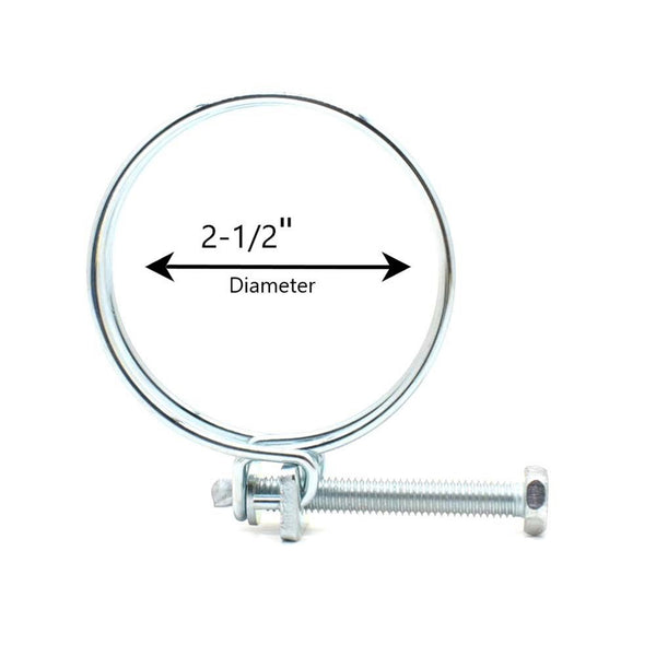 Big Horn Wire Hose Clamps 2.5" (5 Pack)