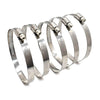Big Horn Dust Collection Hose Clamps, Flat Style 4" (5 Pack)
