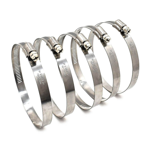 Big Horn Dust Collection Hose Clamps, Flat Style 4" (5 Pack)