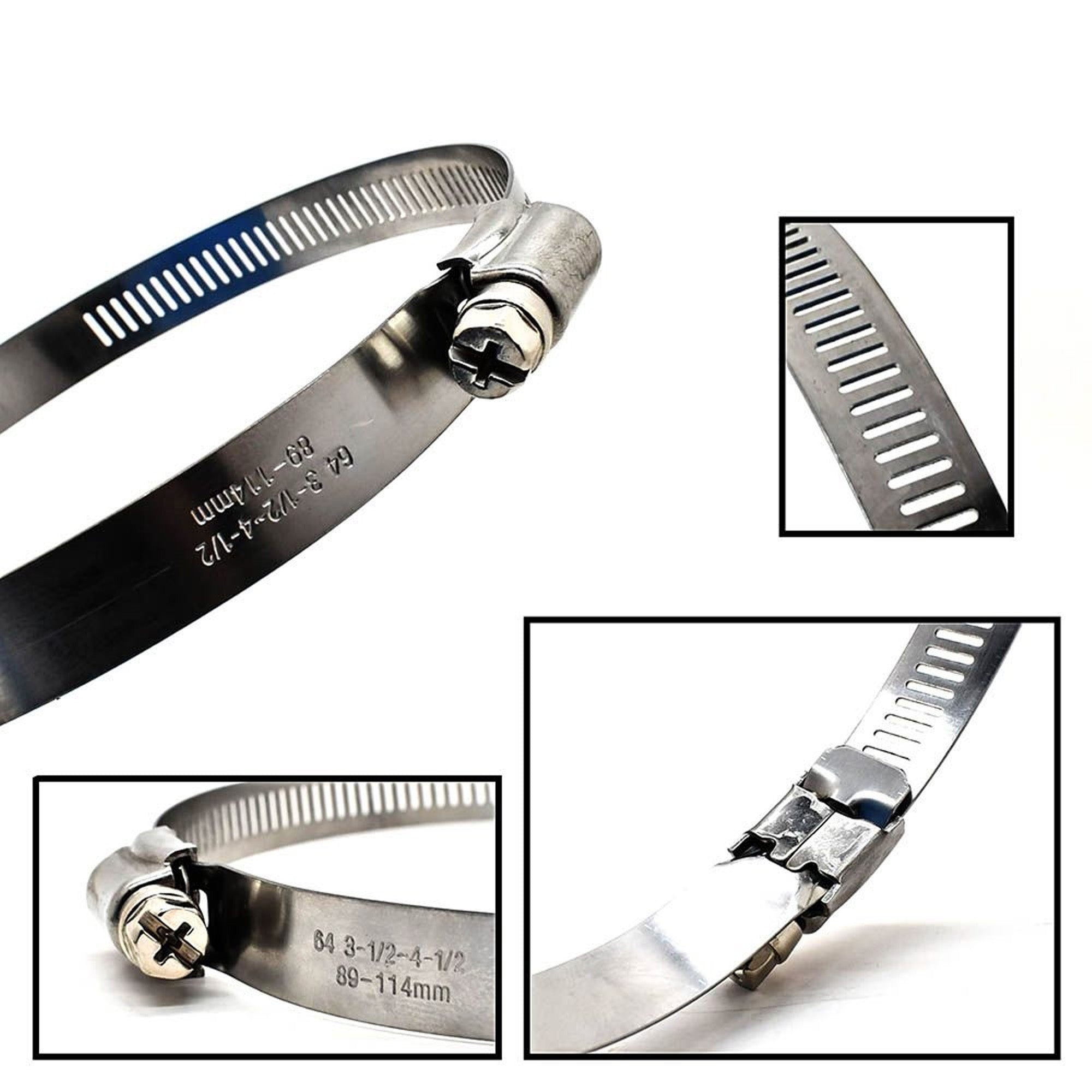 Big Horn Dust Collection Hose Clamps, Flat Style 4