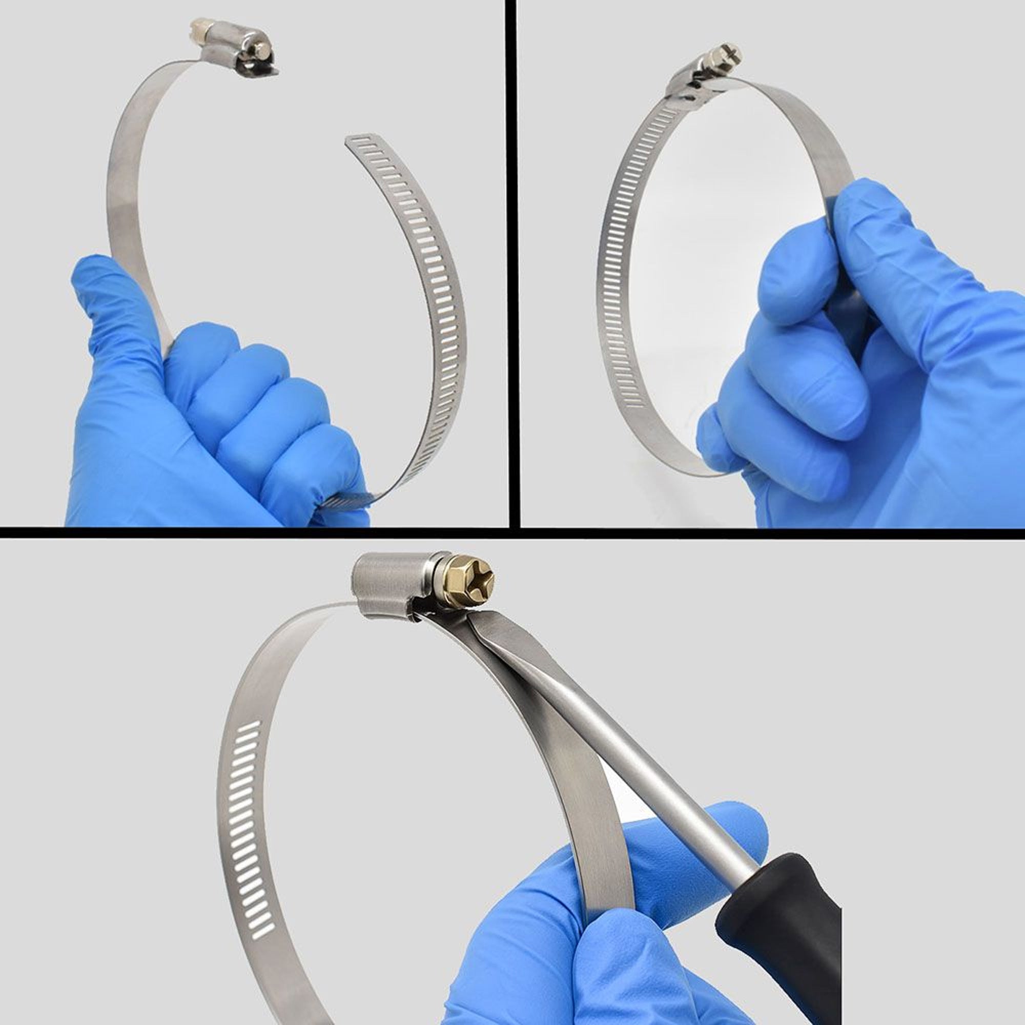 Big Horn Dust Collection Hose Clamps, Flat Style 4