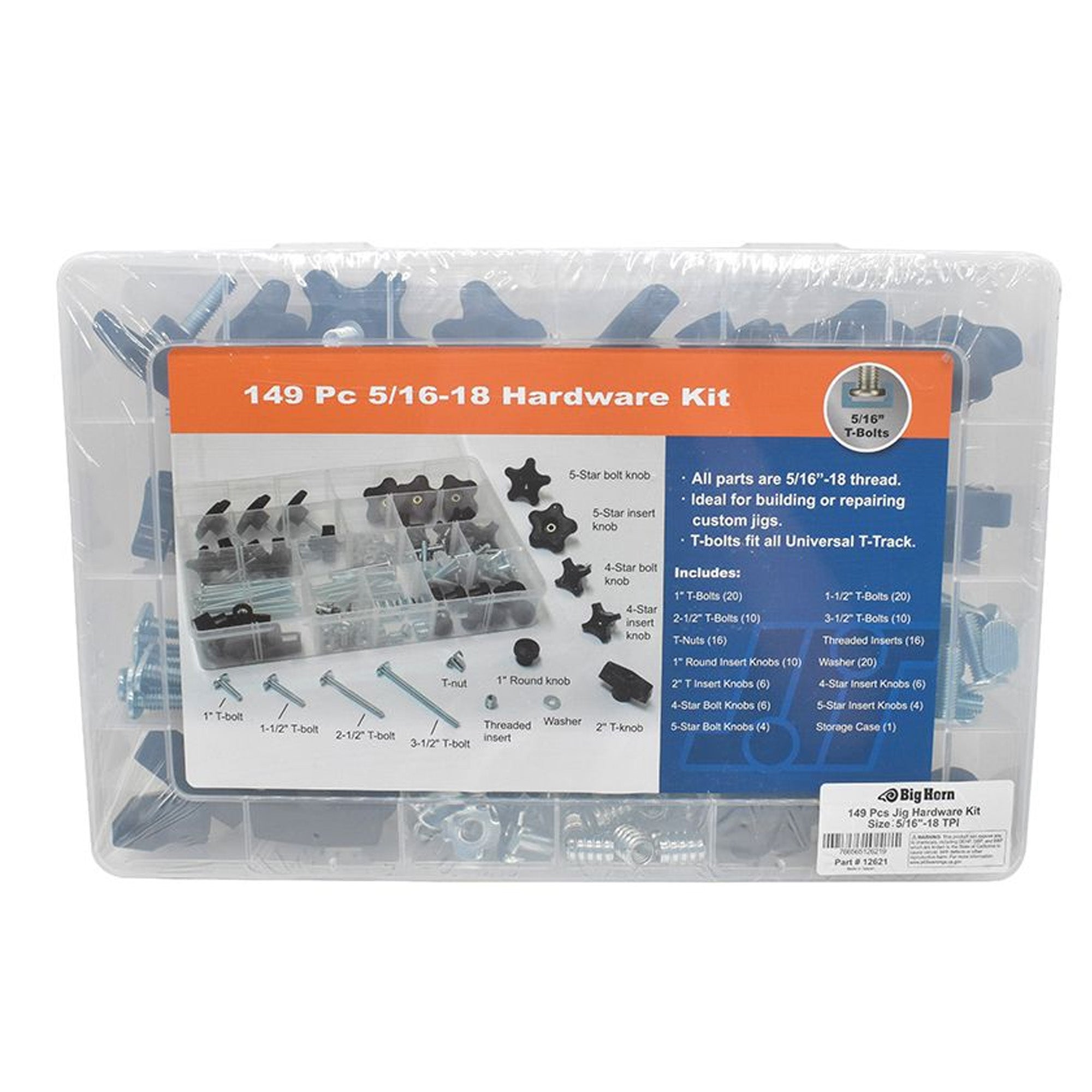149-Piece Jig Hardware Kit 5/16