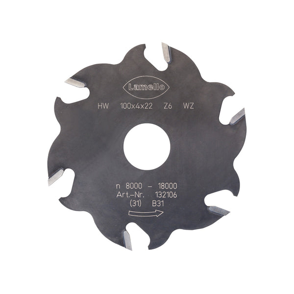 Lamello 6 Tooth Standard Groove Cutter (4mm)